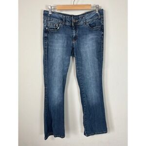 Y2K 2000's MIXIT Womens Jeans Size 12 Short Flare Leg Medium Wash Denim Pants